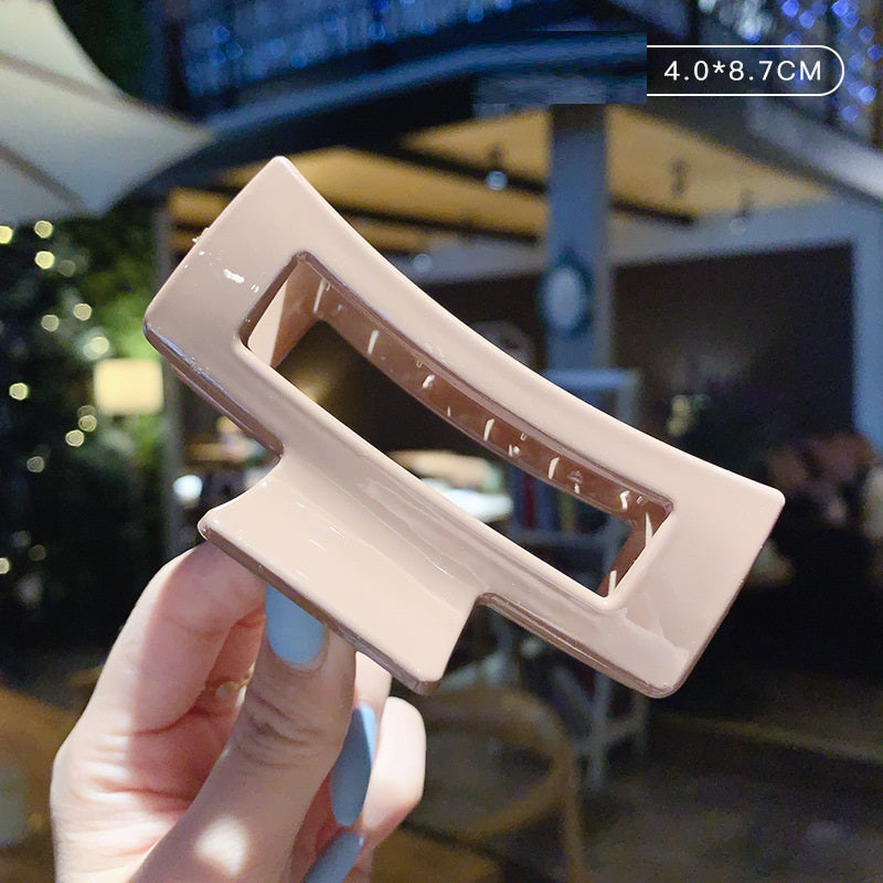 Candy Color Updo Hair Claw Hair Claw Clip Acrylic Large Hairpin Korean Hair Headdress Barrettes Female Back Head Hair Claw Hair Accessories