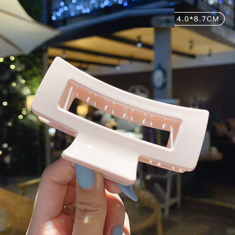 Candy Color Updo Hair Claw Hair Claw Clip Acrylic Large Hairpin Korean Hair Headdress Barrettes Female Back Head Hair Claw Hair Accessories