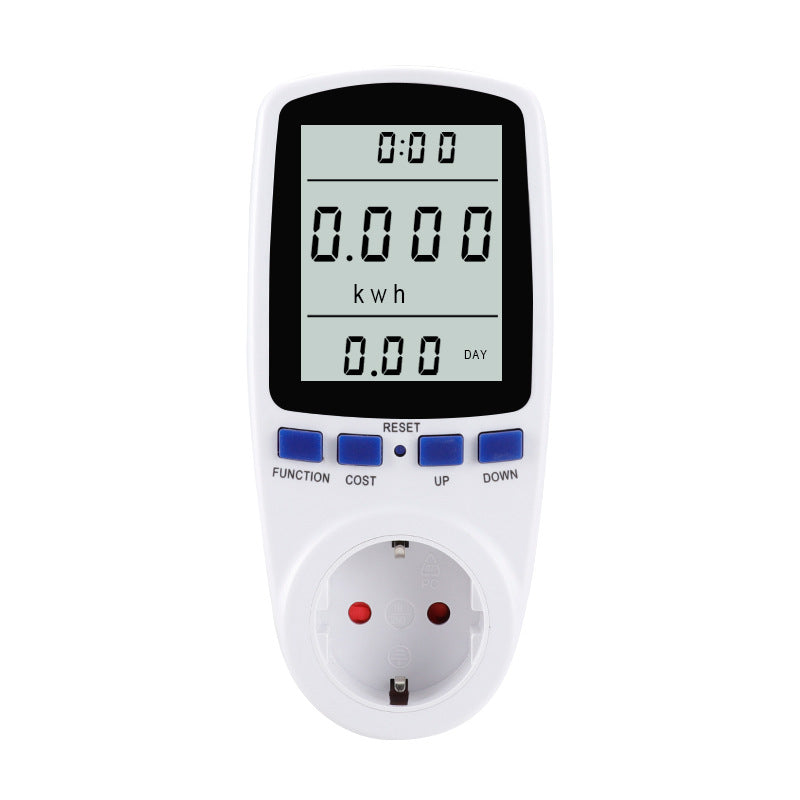 220V AC EU Digital LCD Power Meter Wattmeter Socket Wattage Kwh Energy Meter FR US UK AU BR Measuring Outlet Power Analyzer