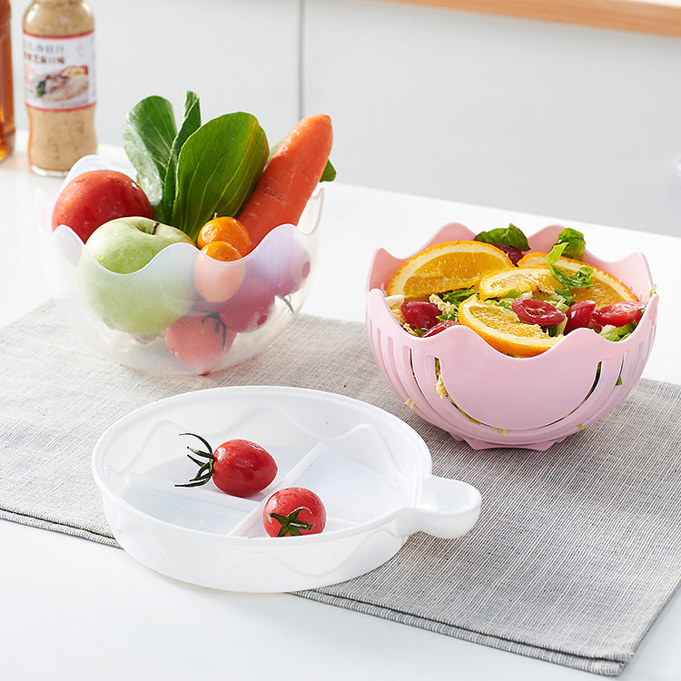 Fruit salad cutting bowl