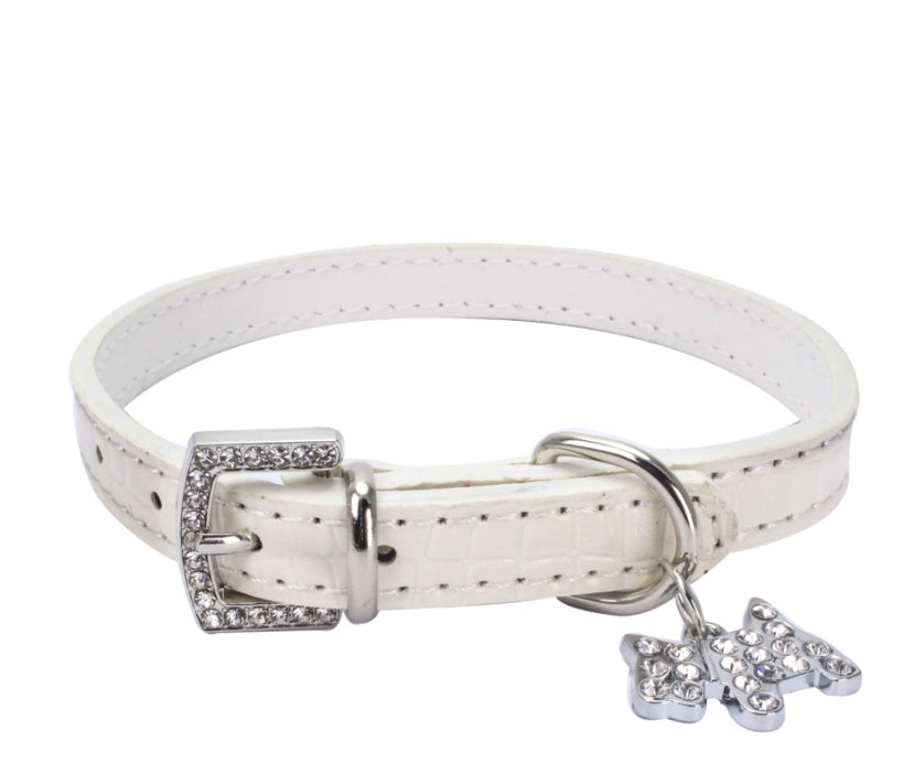 pattern puppy charm pet collar dog chain dog ring