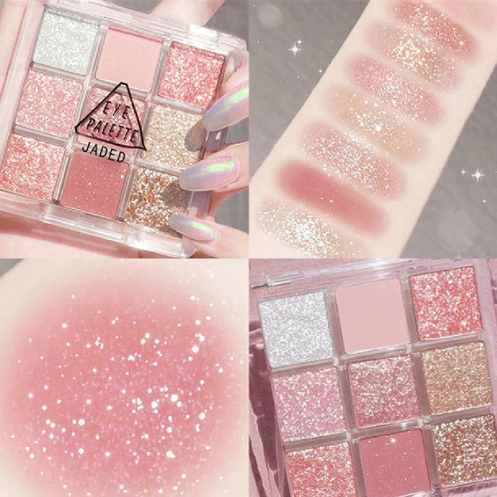 9 Colors Eye Shadow Plate Ins Super Hot Shimmer Matte