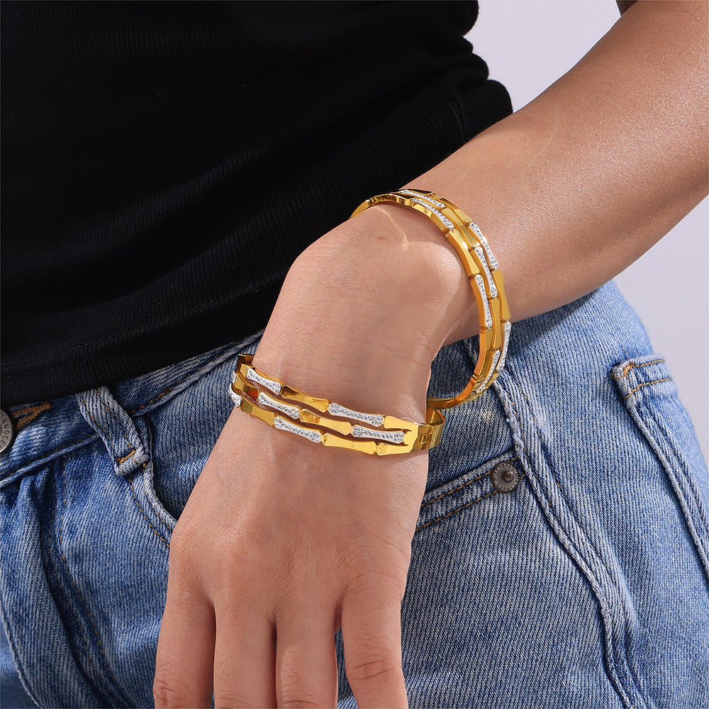 Hollow Splicing Casual Bracelet For Women