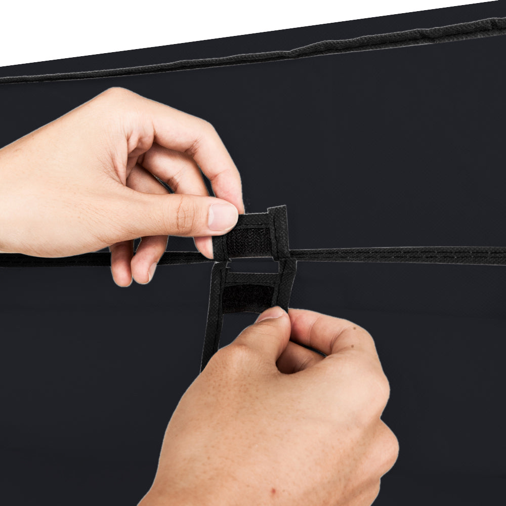 36-Pair Double Row Shoe Rack - 7 Tier, 14 Shelves Shoe Storage Shelf With Fabric Cover, Free Standing Organizer For Closet, Entryway, Dorm, Garage, Black