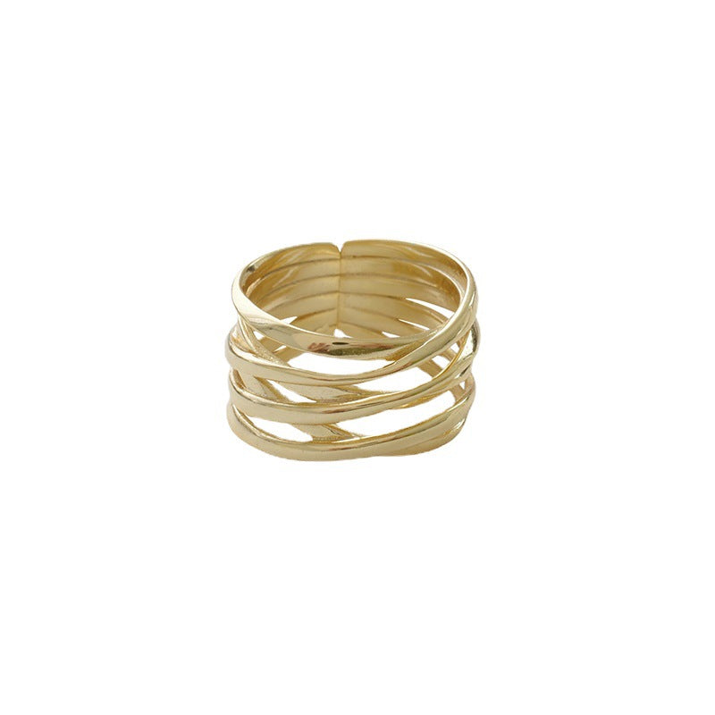 Retro Multi-layer Wrapped Line Ring For Women