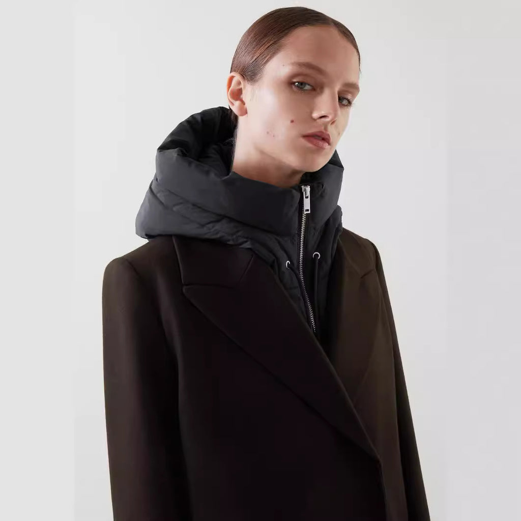 Women's Versatile Hooded False Collar Vest