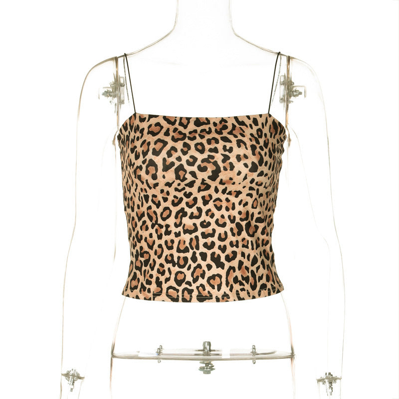 Fashion Print Sexy Crop Top Women's Camisole