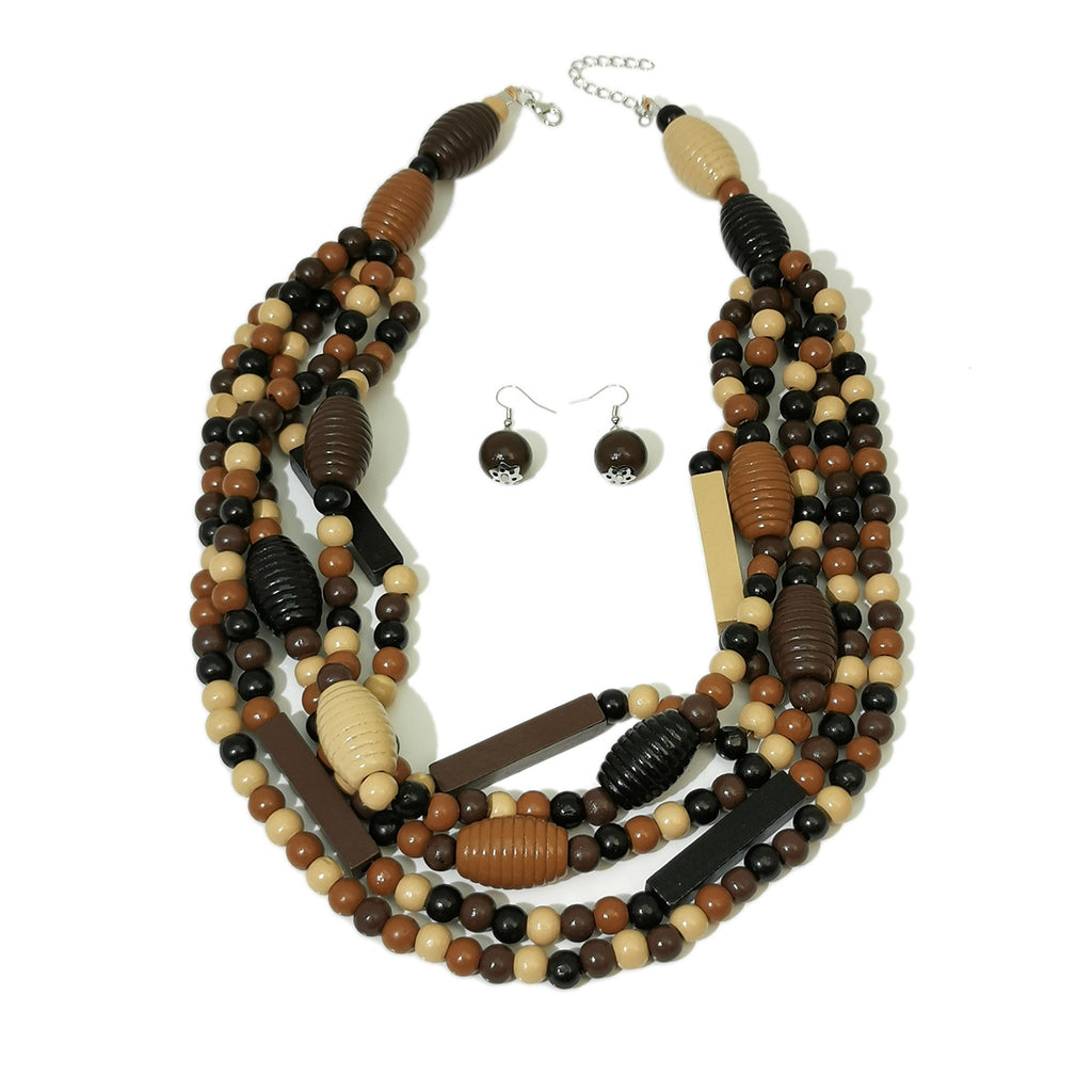 Women's Bohemian Multi-layer Beaded Long Necklace