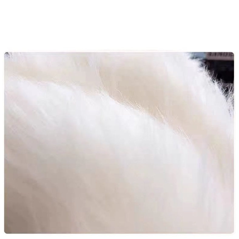 Women's Faux Mink Velvet Knit Cardigan Sweater Coat, Thickened For Autumn And Winter 2025, New Short European Style, Soft And Plush