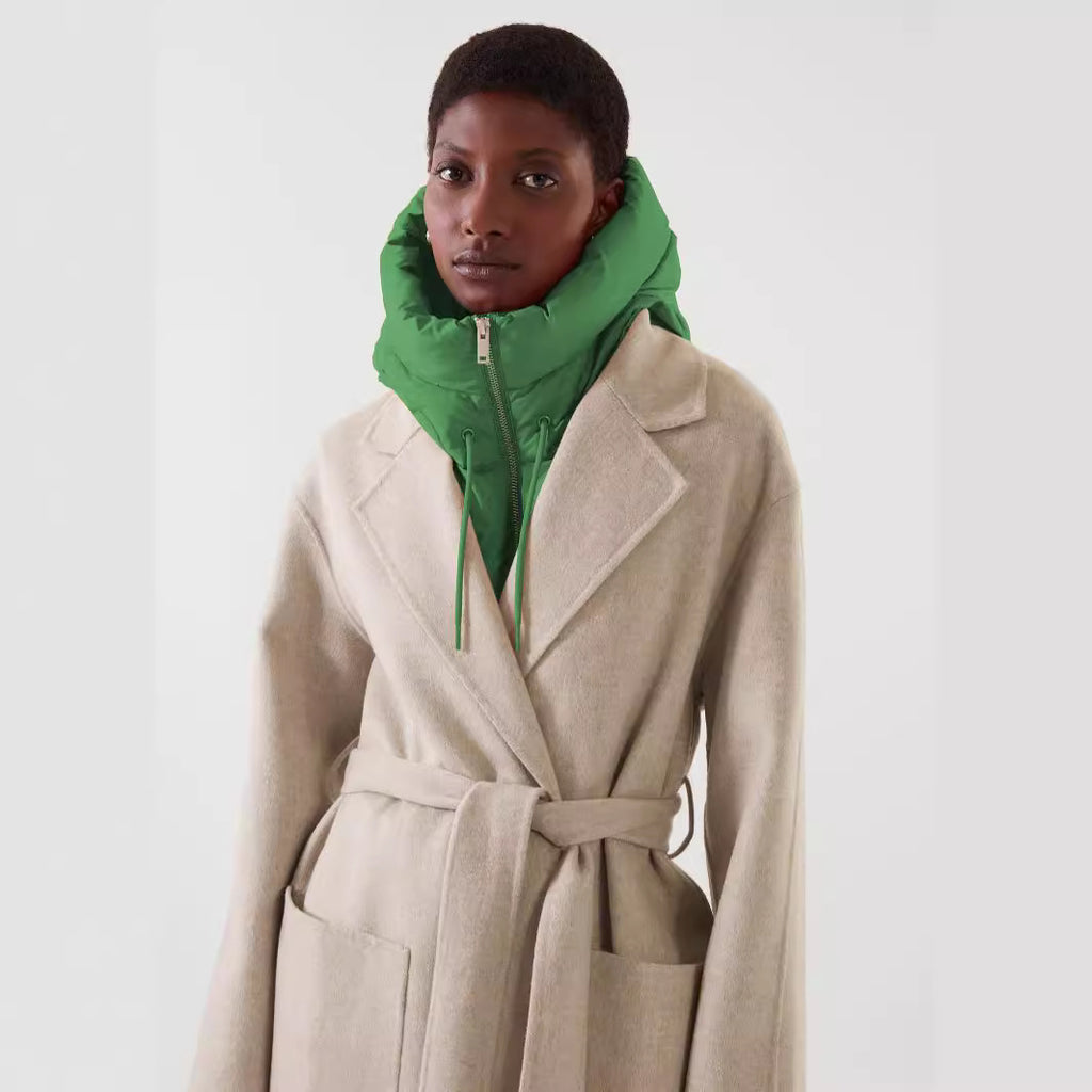 Women's Versatile Hooded False Collar Vest