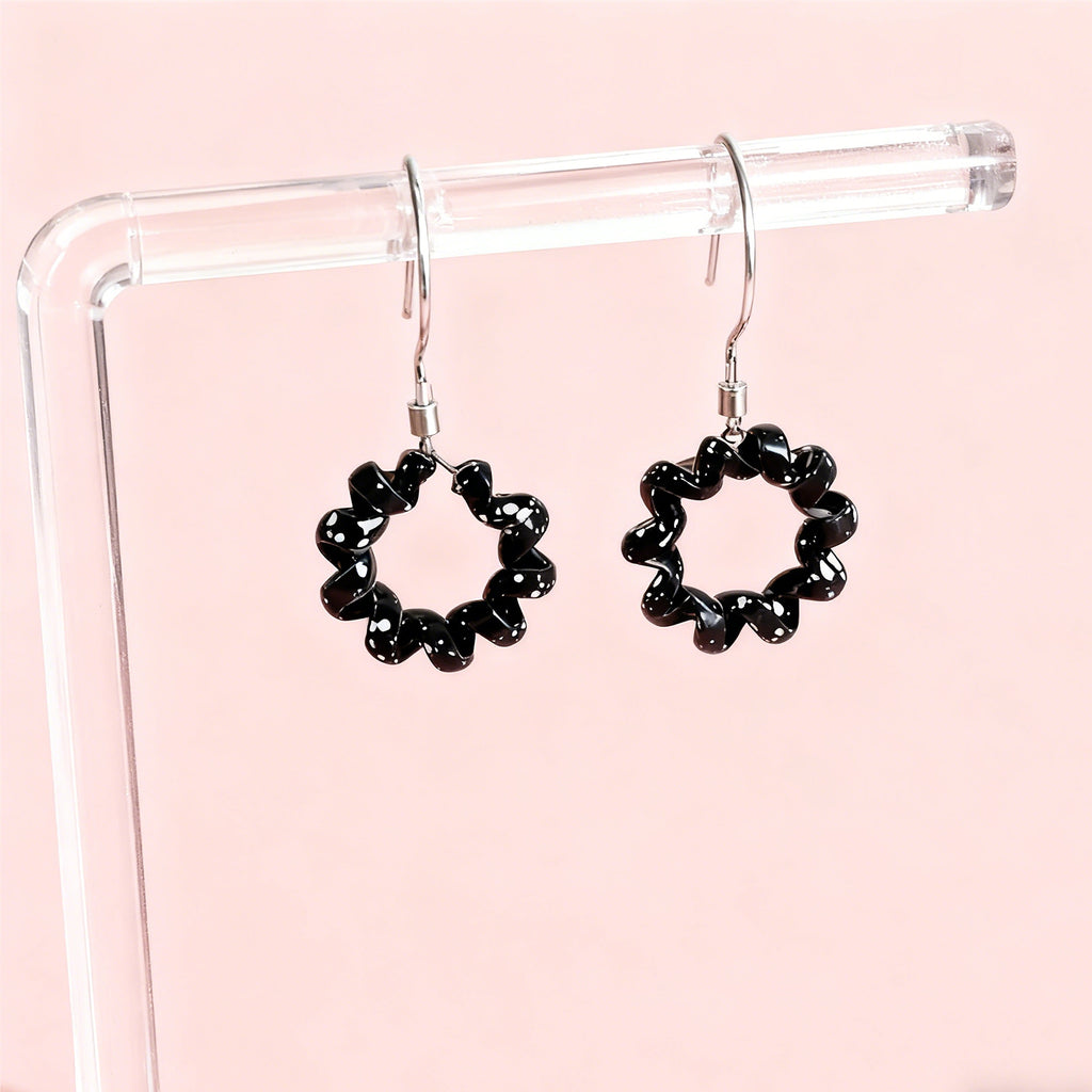 Black&White Earrings-1485