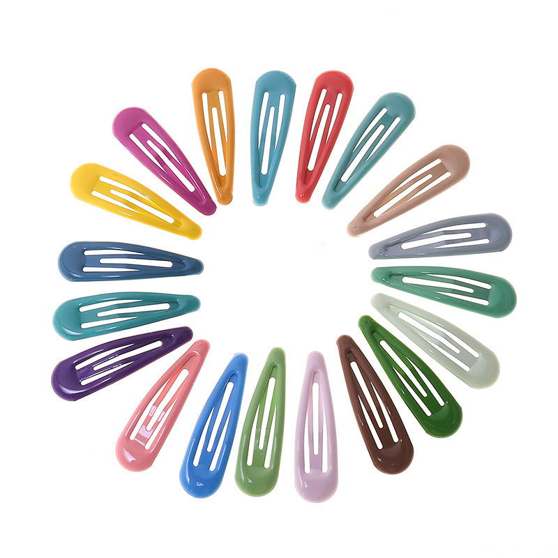 Colorful Children Barrettes Water Drop Candy Color Bang Side Clip