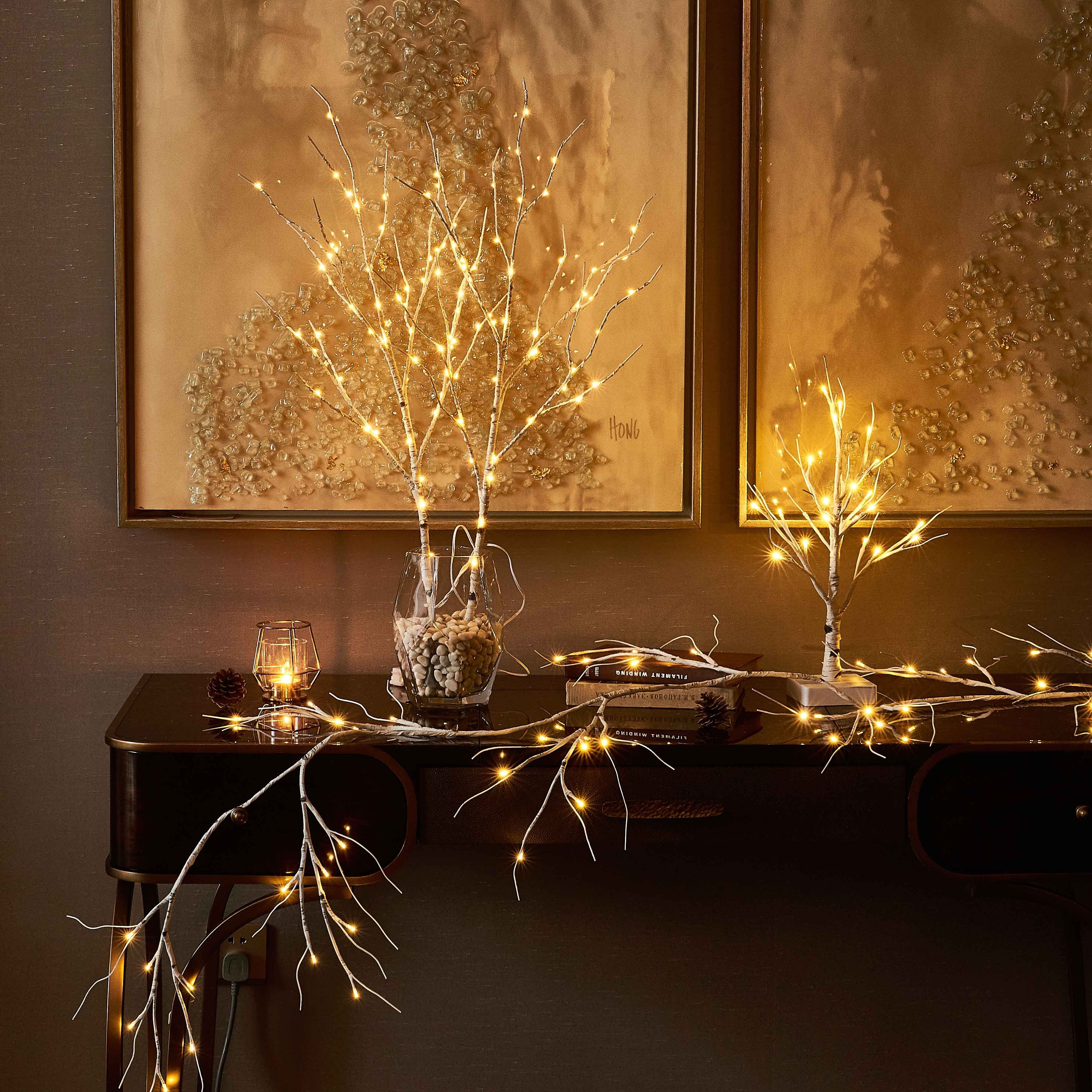 Birch Branch LED Ambient Light - High Aesthetic Appeal, Suitable For Nordic And Trendy Decor, Holiday Decorations, And Cozy Photo Prop Lights For Bedrooms And Living Rooms.