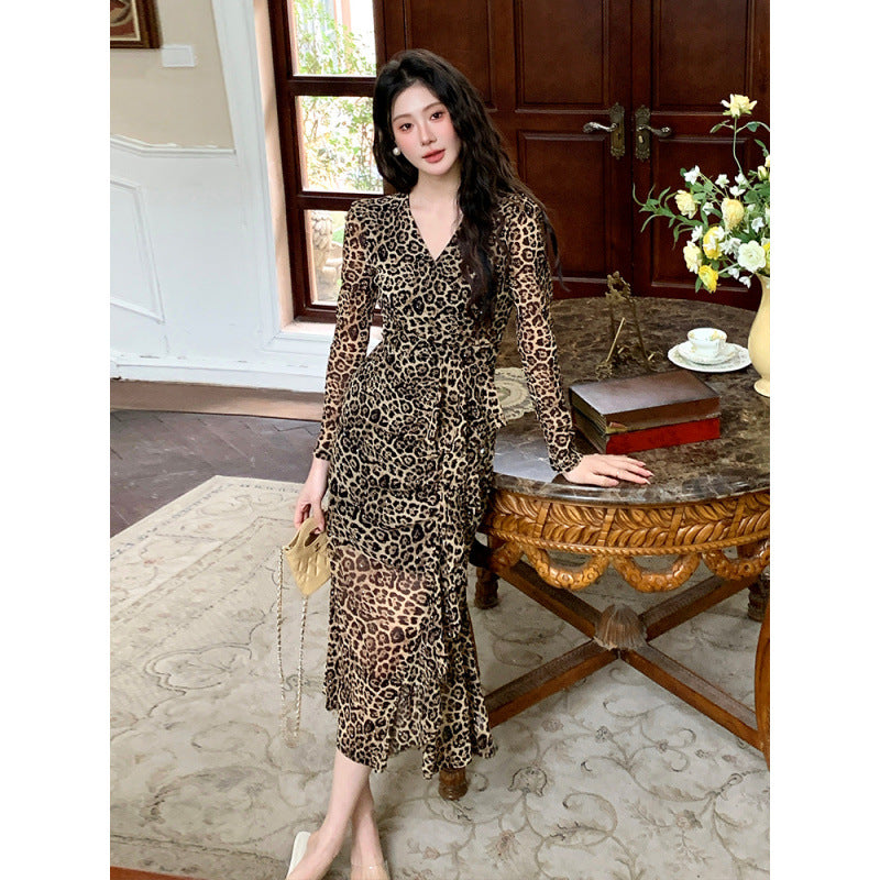 Autumn New Fashion Women's Waist-tie Dress