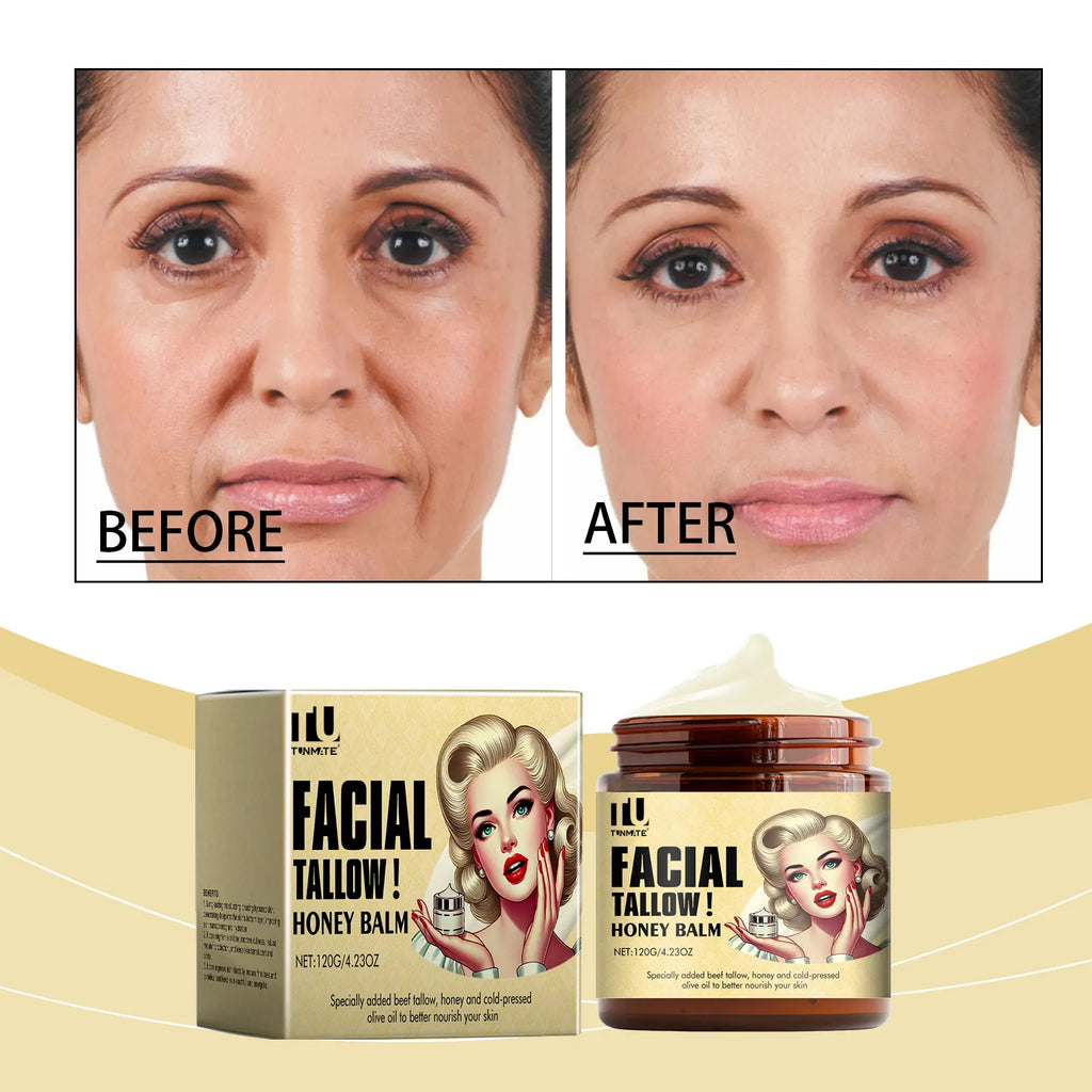 Beef Tallow Balm Skincare Balm Grass Fed Beef Tallow Body Face Moisturizer Whipped Tallow Balm For Face Cream