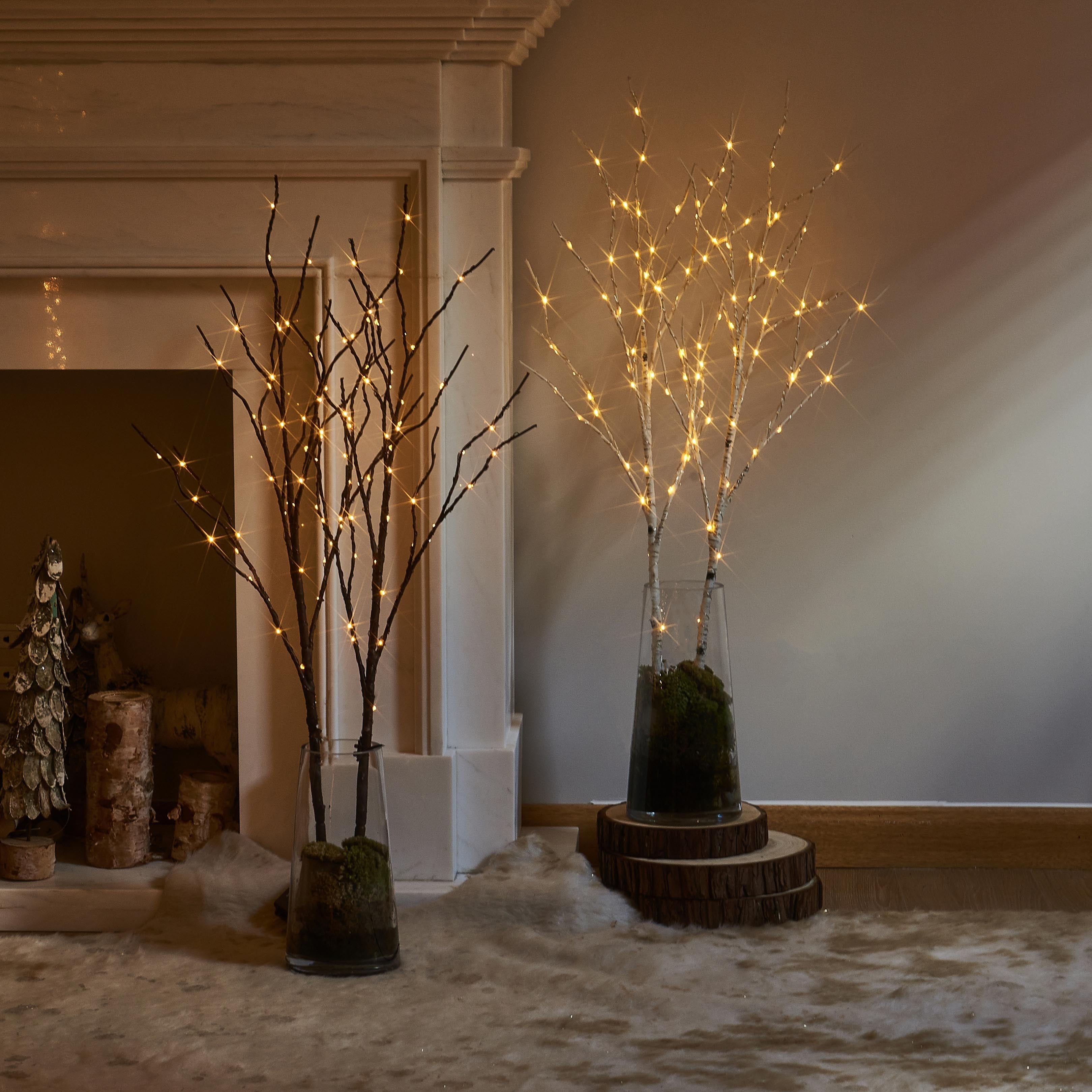 Birch Branch LED Ambient Light - High Aesthetic Appeal, Suitable For Nordic And Trendy Decor, Holiday Decorations, And Cozy Photo Prop Lights For Bedrooms And Living Rooms.