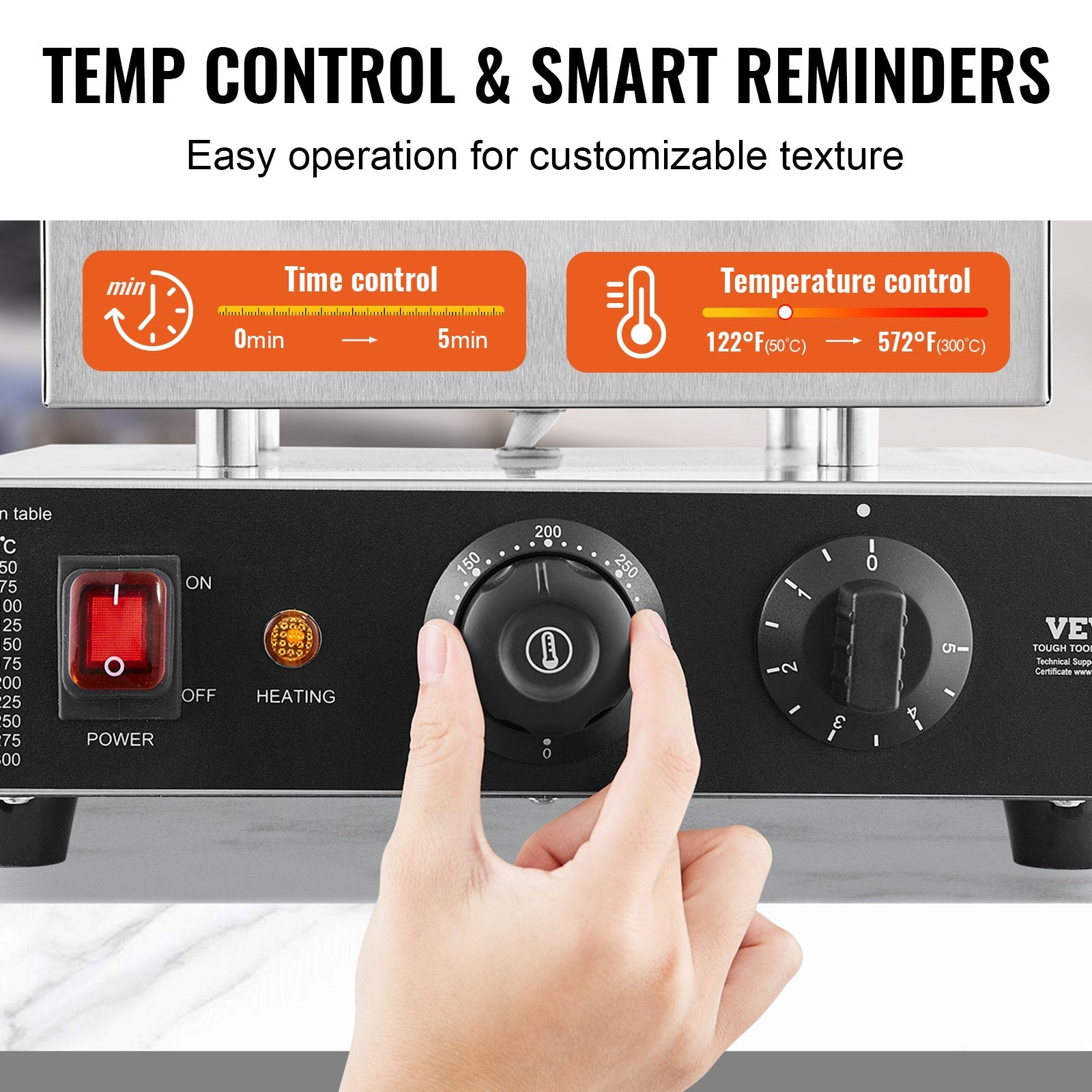 9PCS 76mm Dutch Pancake Maker Commercial Dorayaki Baker 850W Non-stick