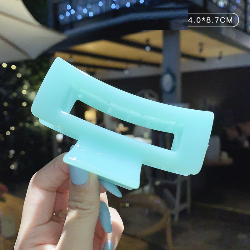 Candy Color Updo Hair Claw Hair Claw Clip Acrylic Large Hairpin Korean Hair Headdress Barrettes Female Back Head Hair Claw Hair Accessories