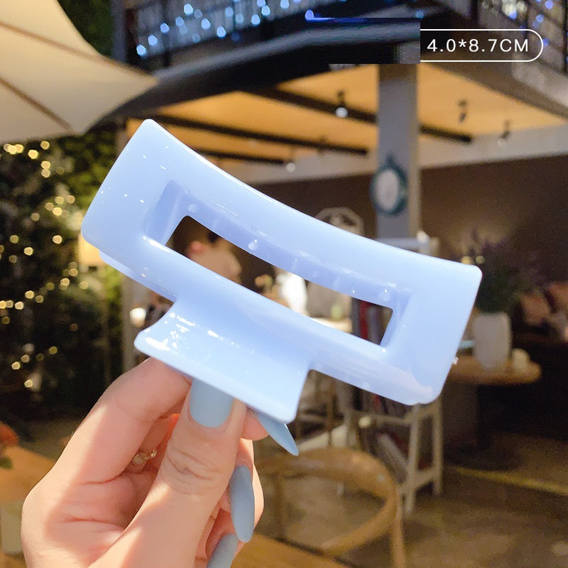 Candy Color Updo Hair Claw Hair Claw Clip Acrylic Large Hairpin Korean Hair Headdress Barrettes Female Back Head Hair Claw Hair Accessories