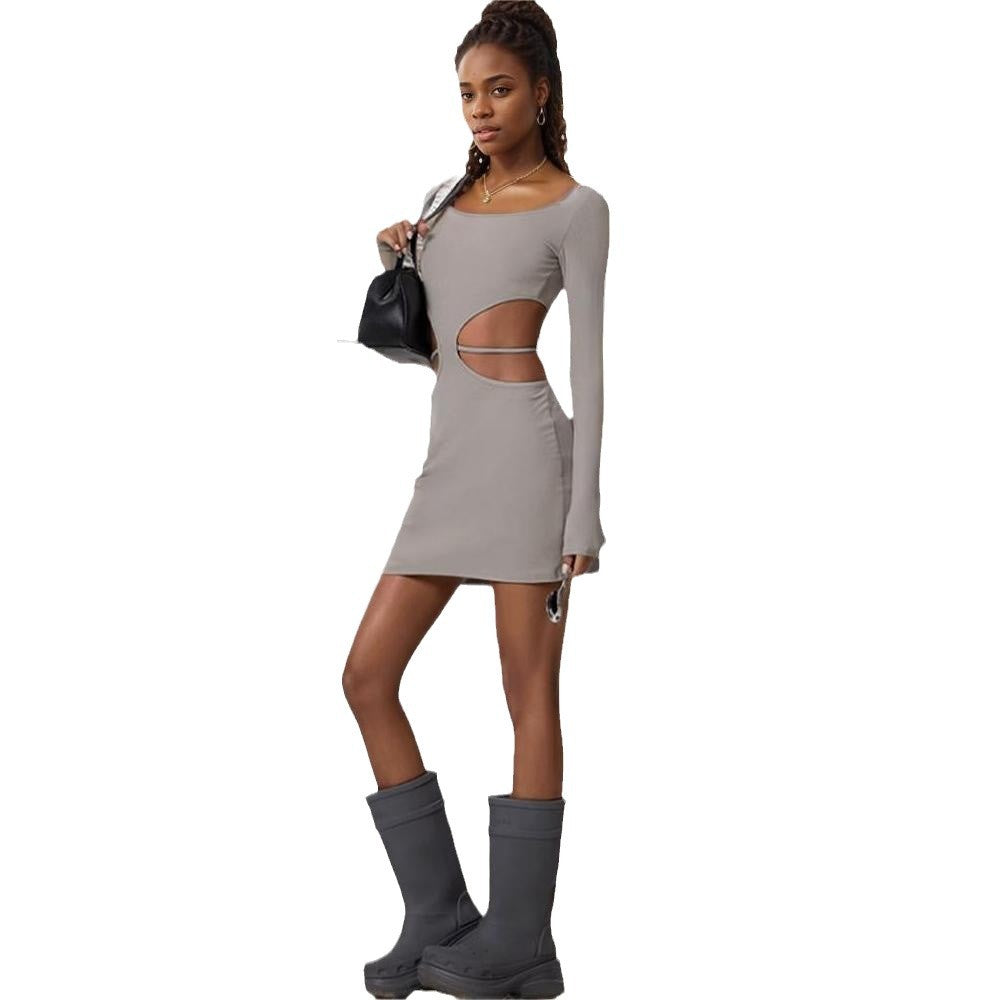 New Autumn And Winter Style Waist Hollow-out Design Stylish Short Skirt