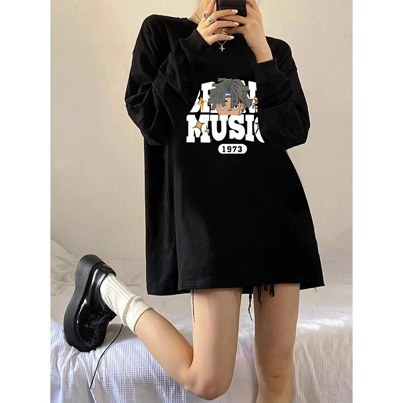 New Loose Niche Long-sleeved Top For Spring And Autumn