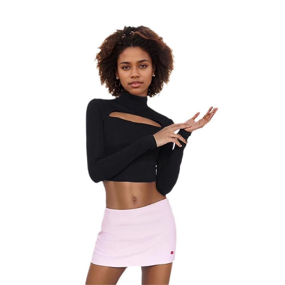 Sexy T-shirt Autumnwinter Backless Unique Design Cropped Top