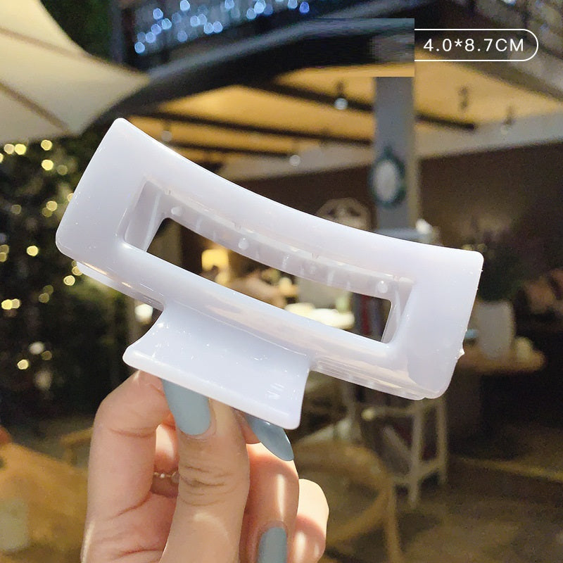 Candy Color Updo Hair Claw Hair Claw Clip Acrylic Large Hairpin Korean Hair Headdress Barrettes Female Back Head Hair Claw Hair Accessories