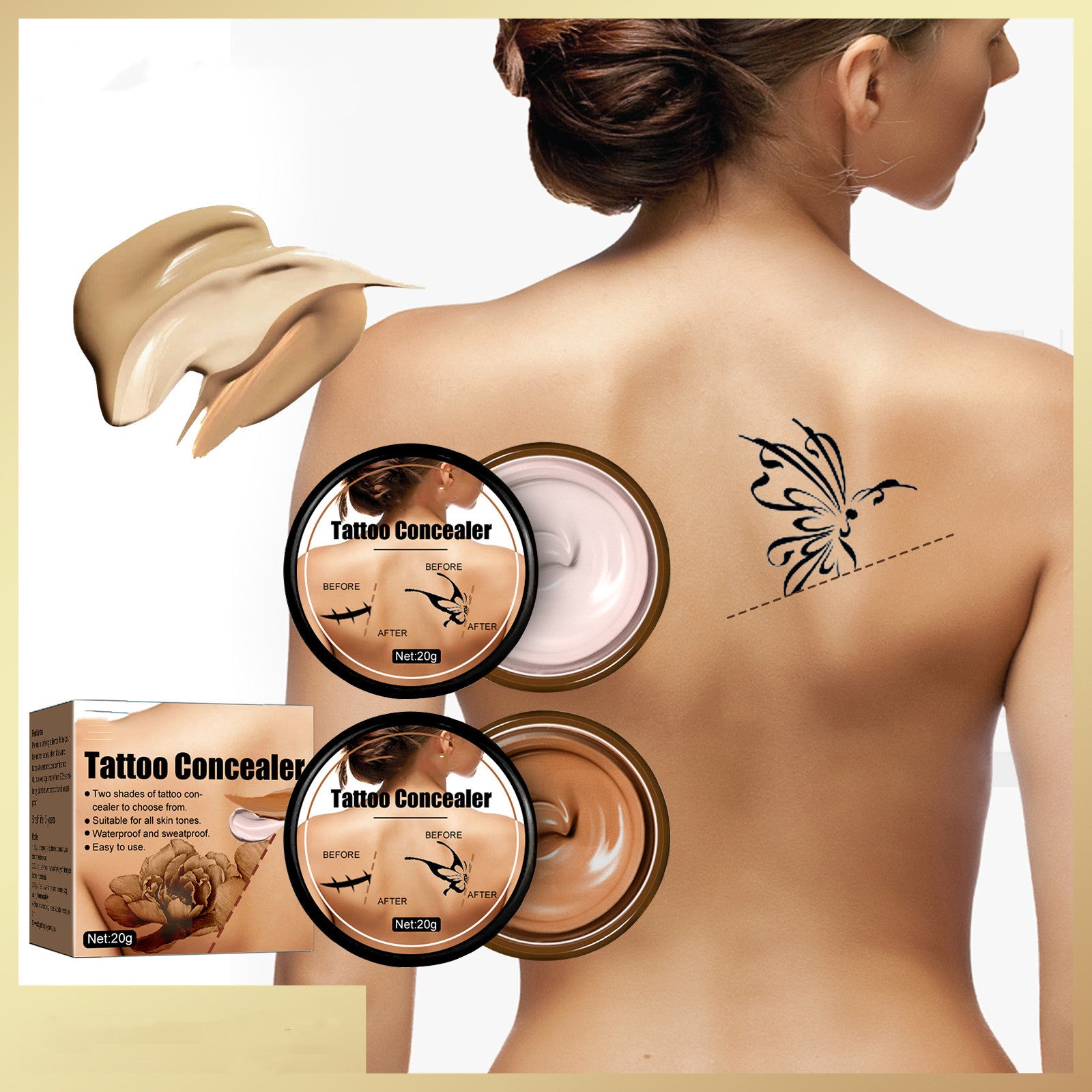 Tattoo Concealer Scar Birthmark Spot Waterproof