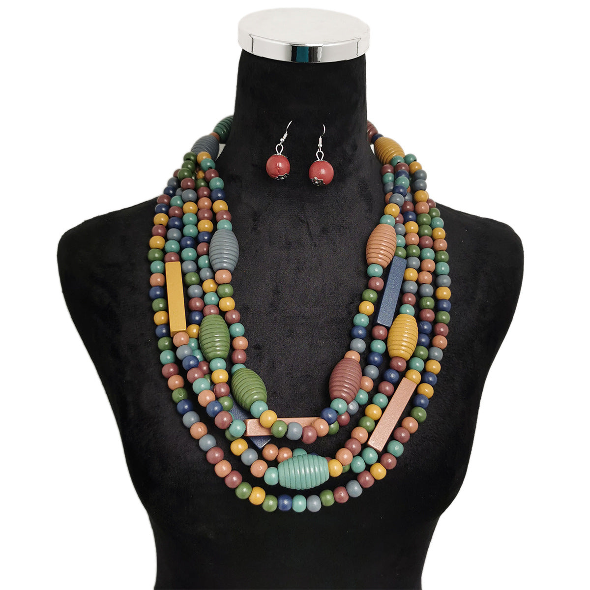 Women's Bohemian Multi-layer Beaded Long Necklace