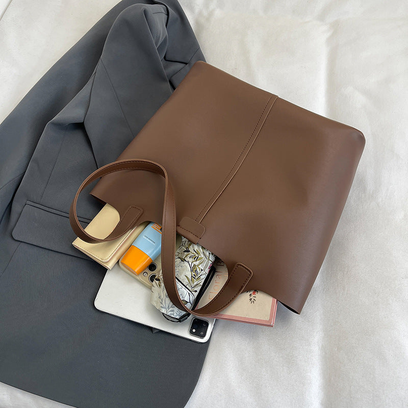 Versatile And Simple Autumn And Winter Shoulder Casual Commuter Tote Bag