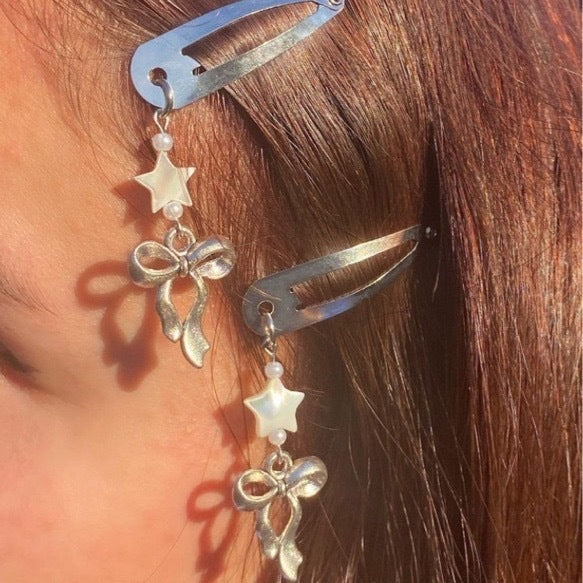 Star Bow Metal Personalized Homemade Side Clip