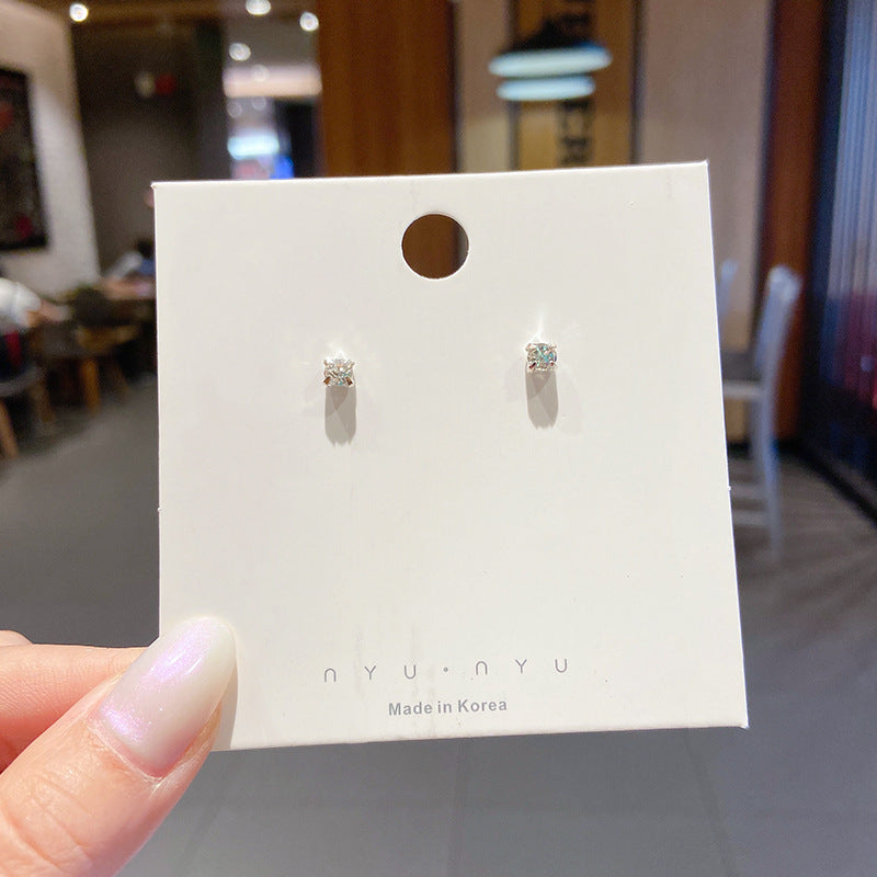 925 Silver Pin Earrings Stall Night Market