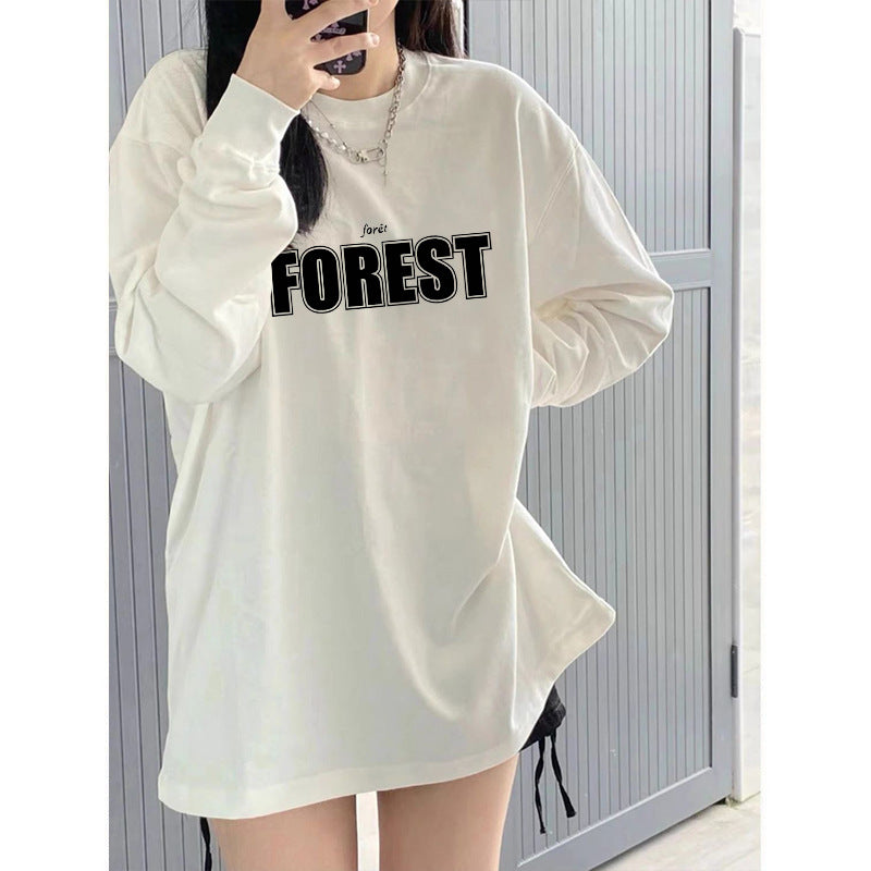 New Loose Niche Long-sleeved Top For Spring And Autumn