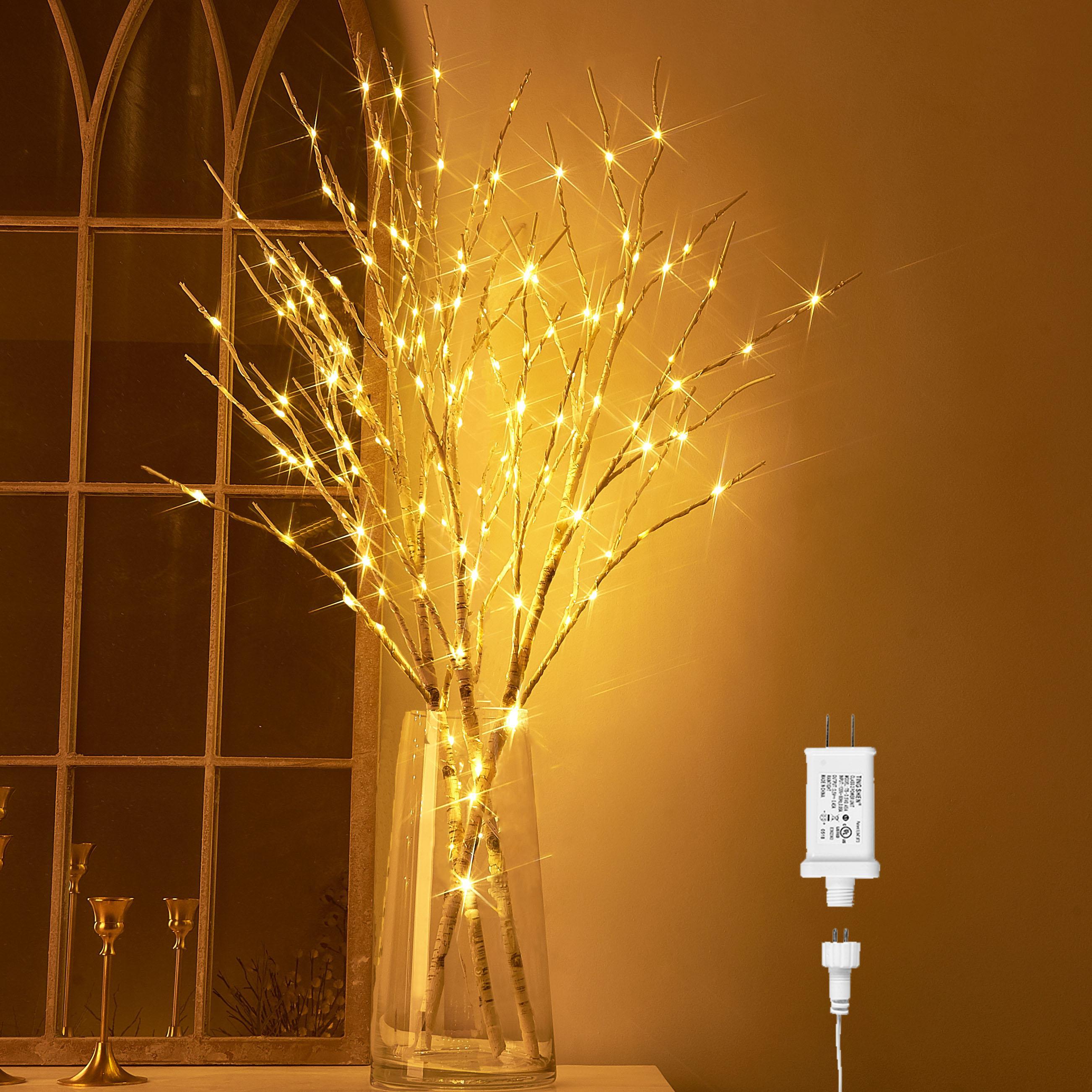Birch Branch LED Ambient Light - High Aesthetic Appeal, Suitable For Nordic And Trendy Decor, Holiday Decorations, And Cozy Photo Prop Lights For Bedrooms And Living Rooms.