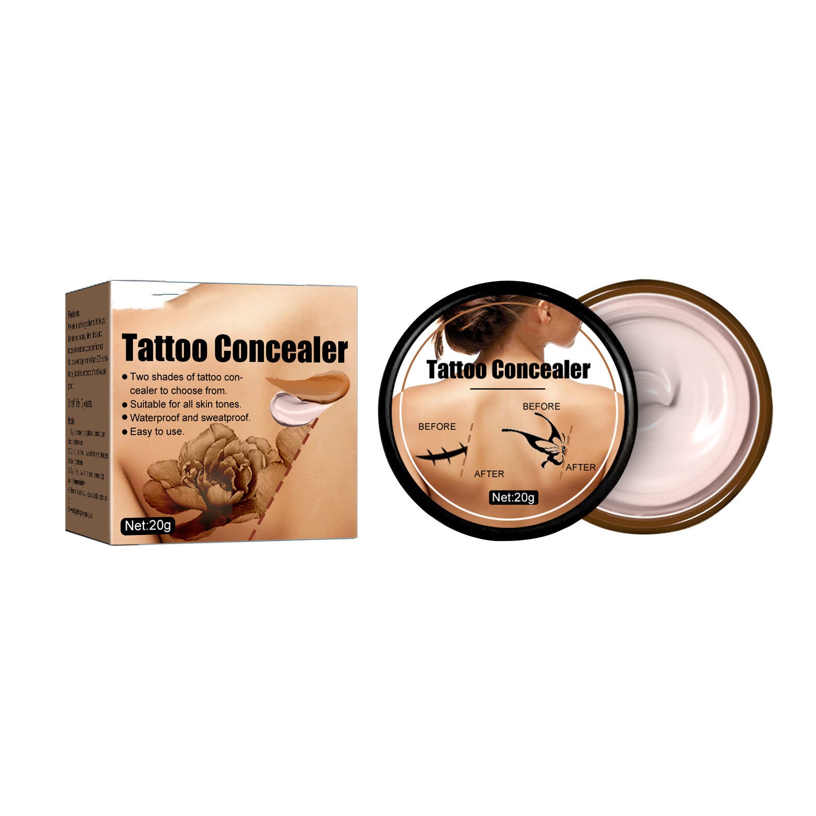 Tattoo Concealer Scar Birthmark Spot Waterproof
