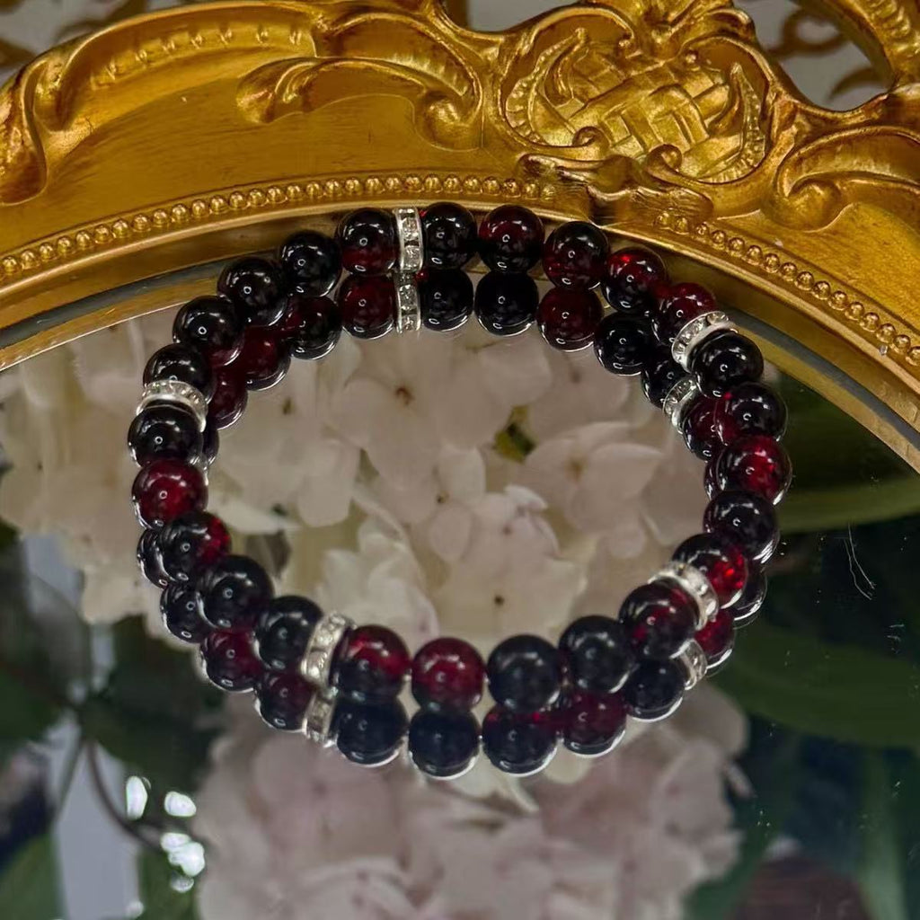 Natural Stone Beaded Handmade Elastic String Bracelet