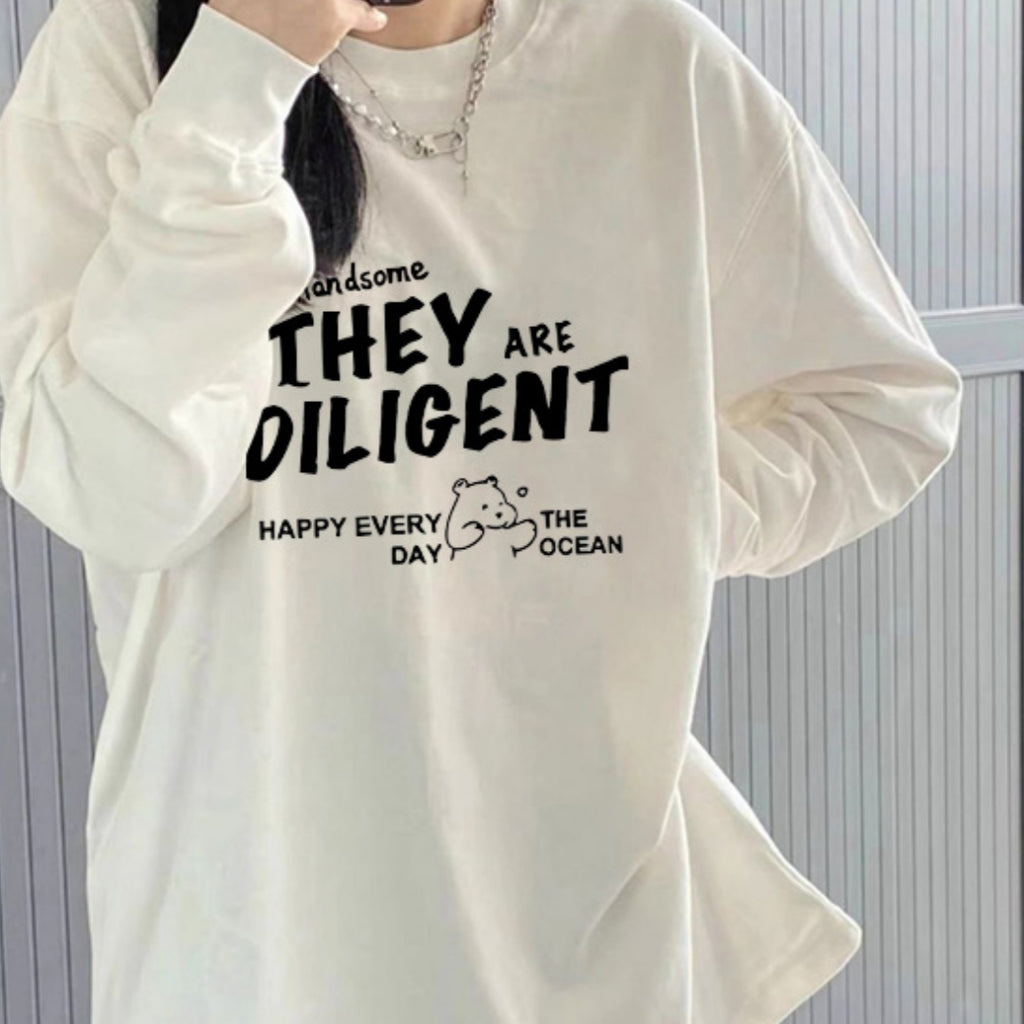 New Loose Niche Long-sleeved Top For Spring And Autumn